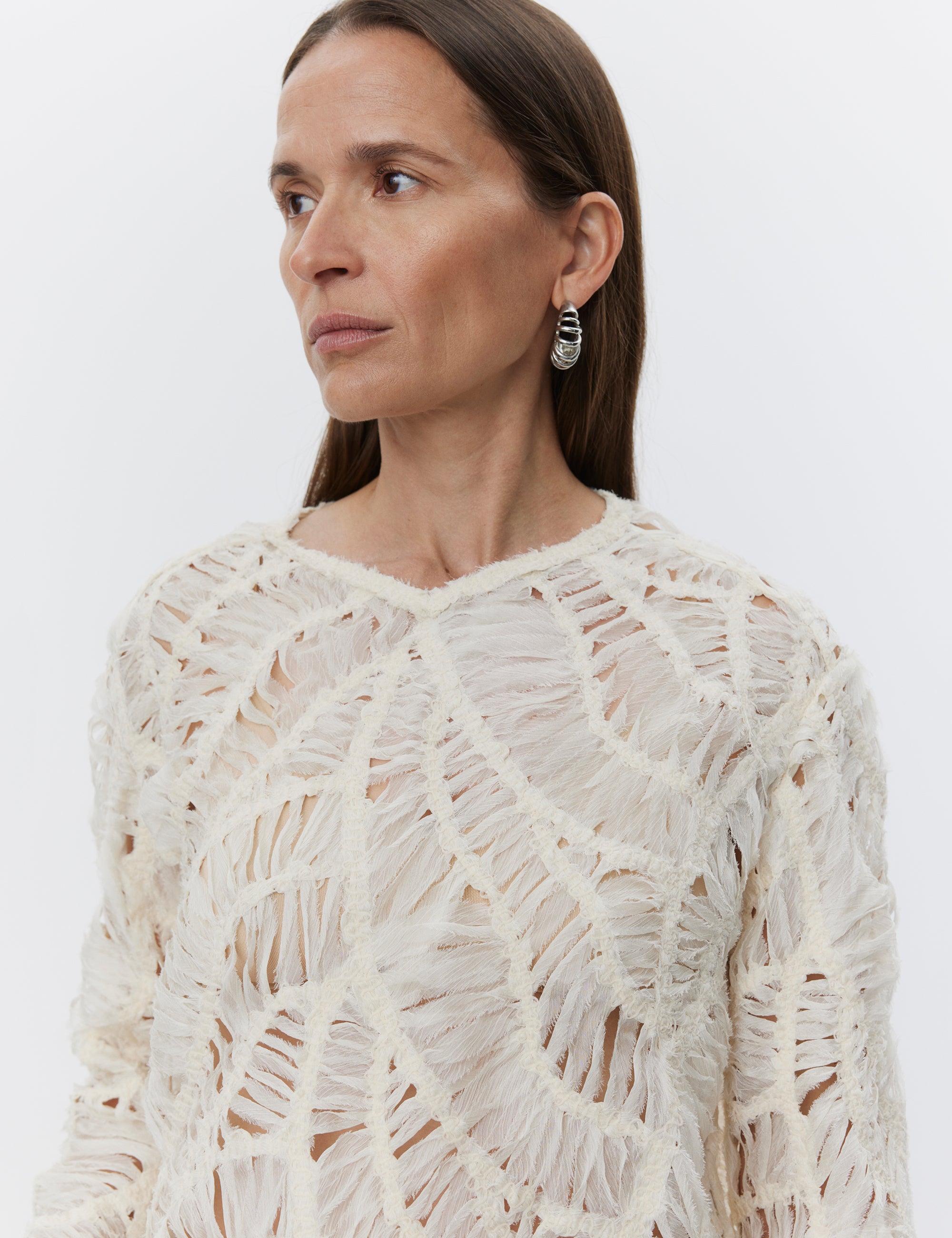 DAY Birger ét Mikkelsen Reyne - Crochet Tulle Shirts & Blouses 120110 Pistachio Shell