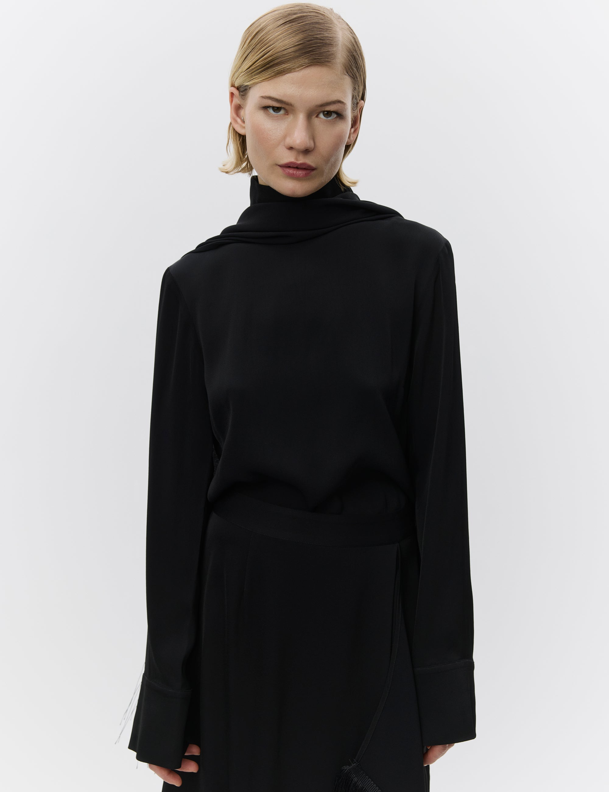 DAY Birger ét Mikkelsen Rios - Matte Crepe Shirts & Blouses 190303 BLACK