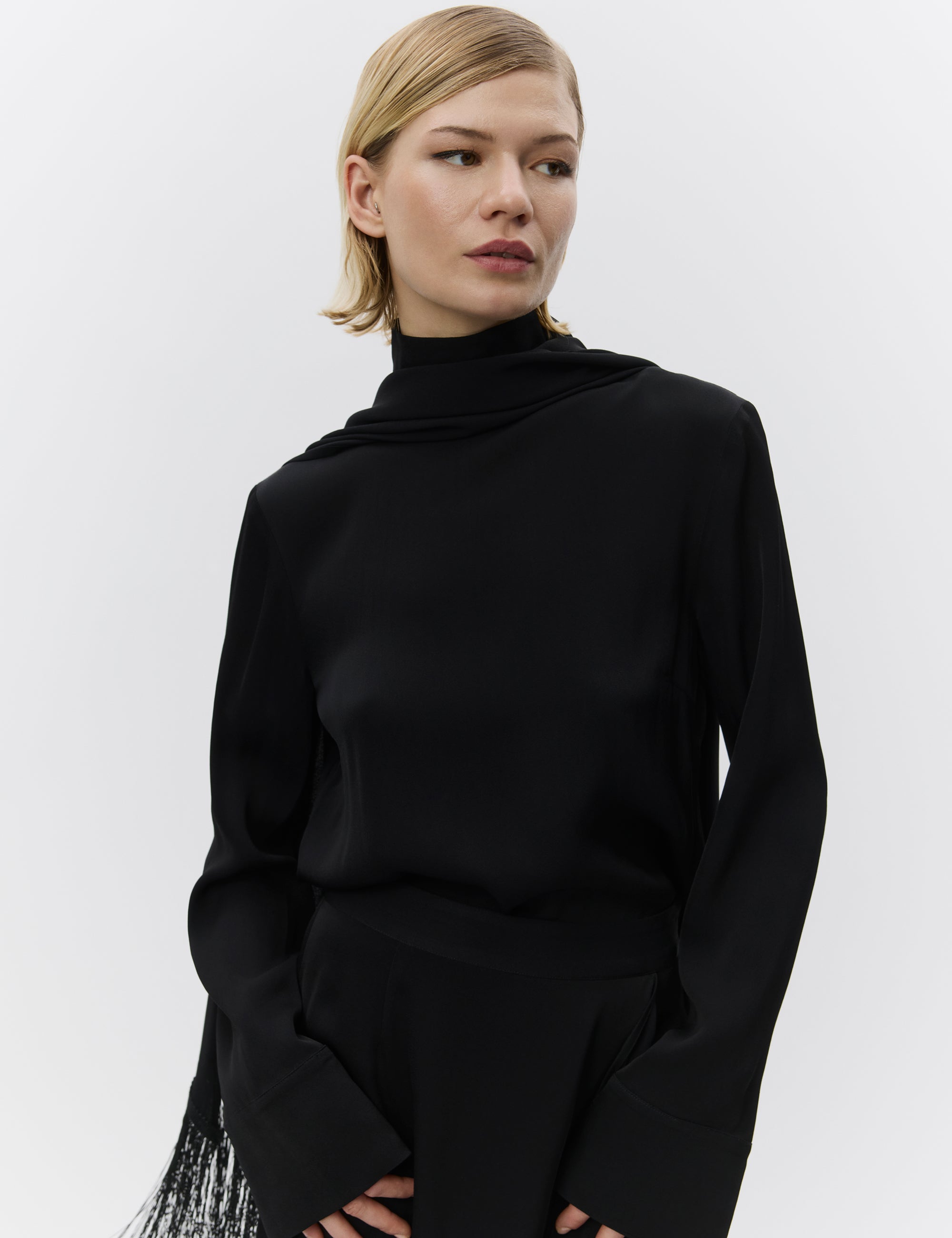 DAY Birger ét Mikkelsen Rios - Matte Crepe Shirts & Blouses 190303 BLACK