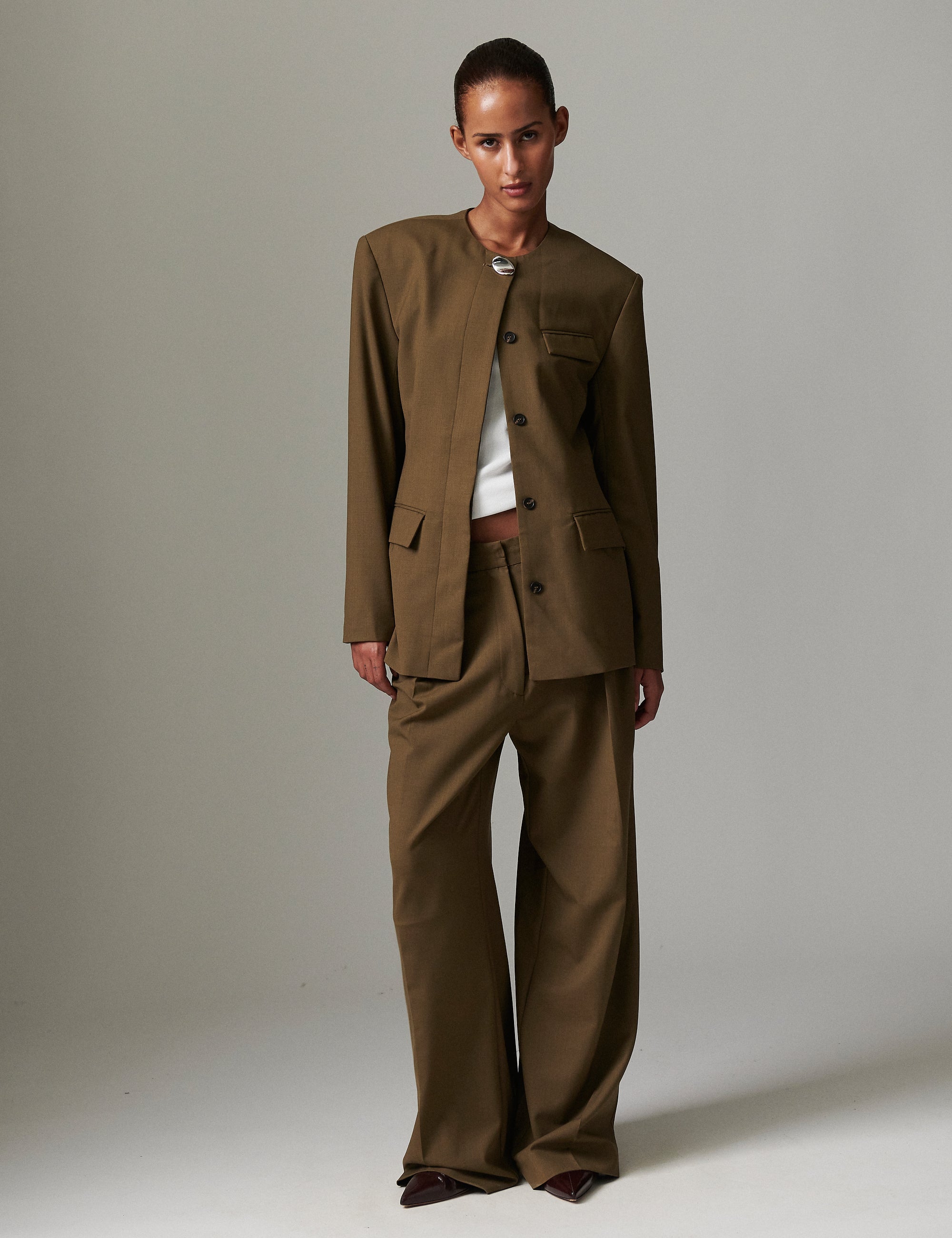 DAY Birger ét Mikkelsen Roe - Light Wool Blend Blazer 180820 CAPERS