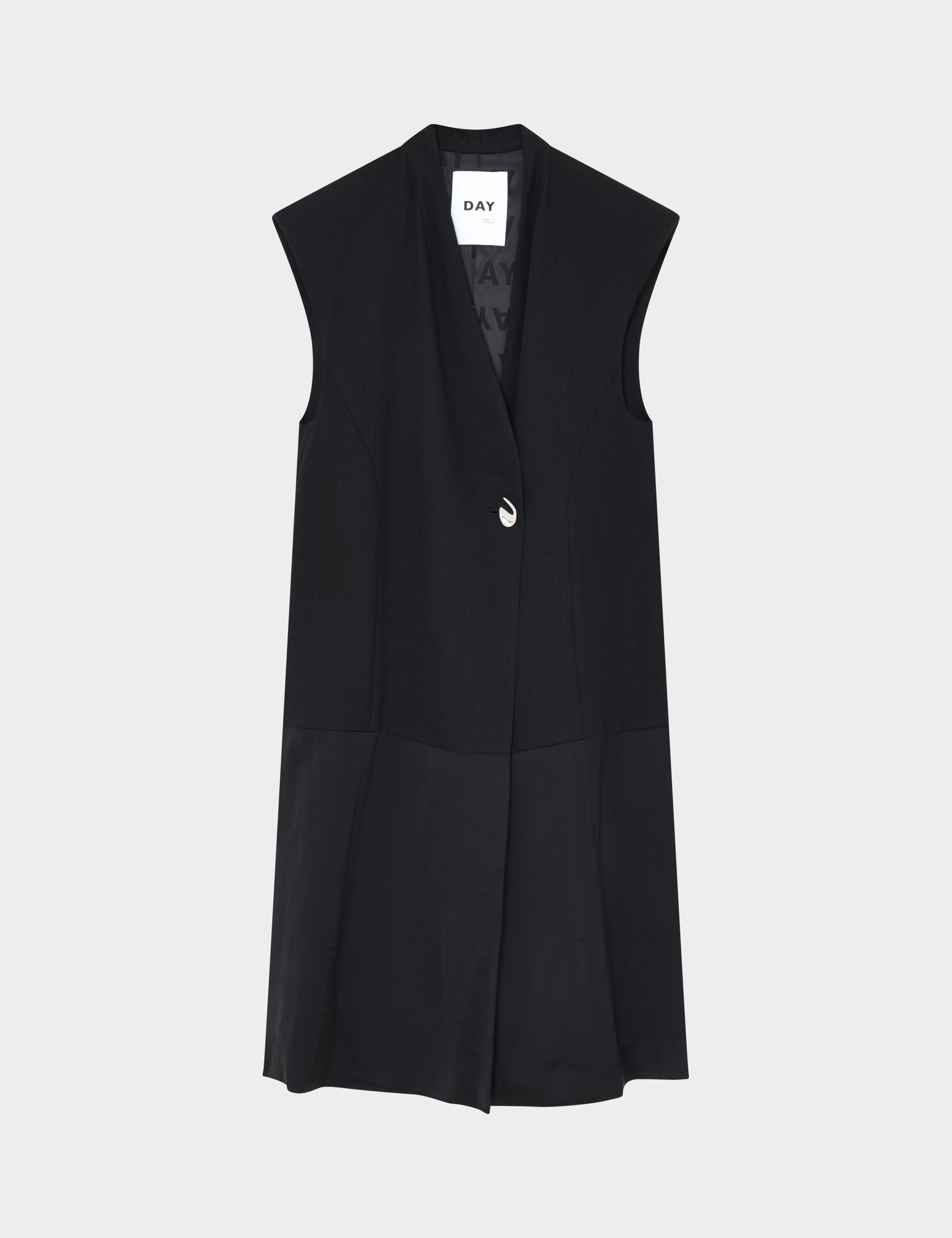 DAY Birger ét Mikkelsen Rorina - Contrast Linen Waistcoat 190303 Black