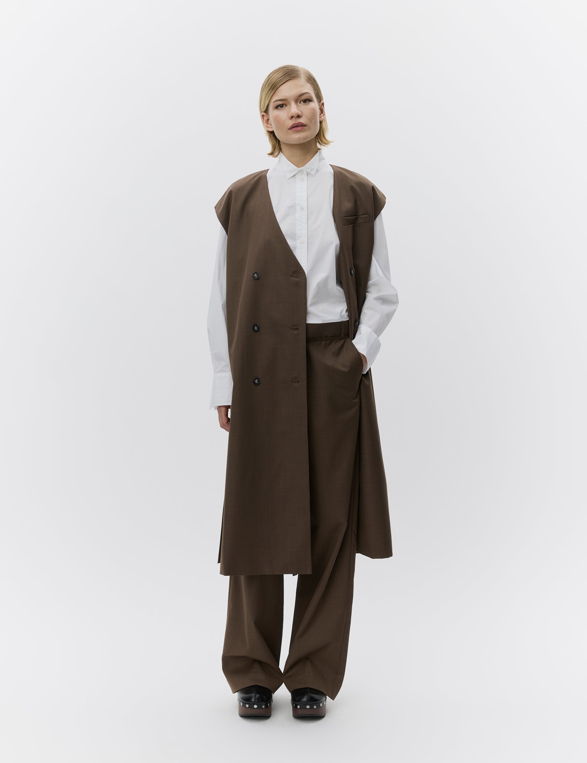 DAY Birger ét Mikkelsen Rory - Classic Suiting Dress 500166 WREN MELANGE