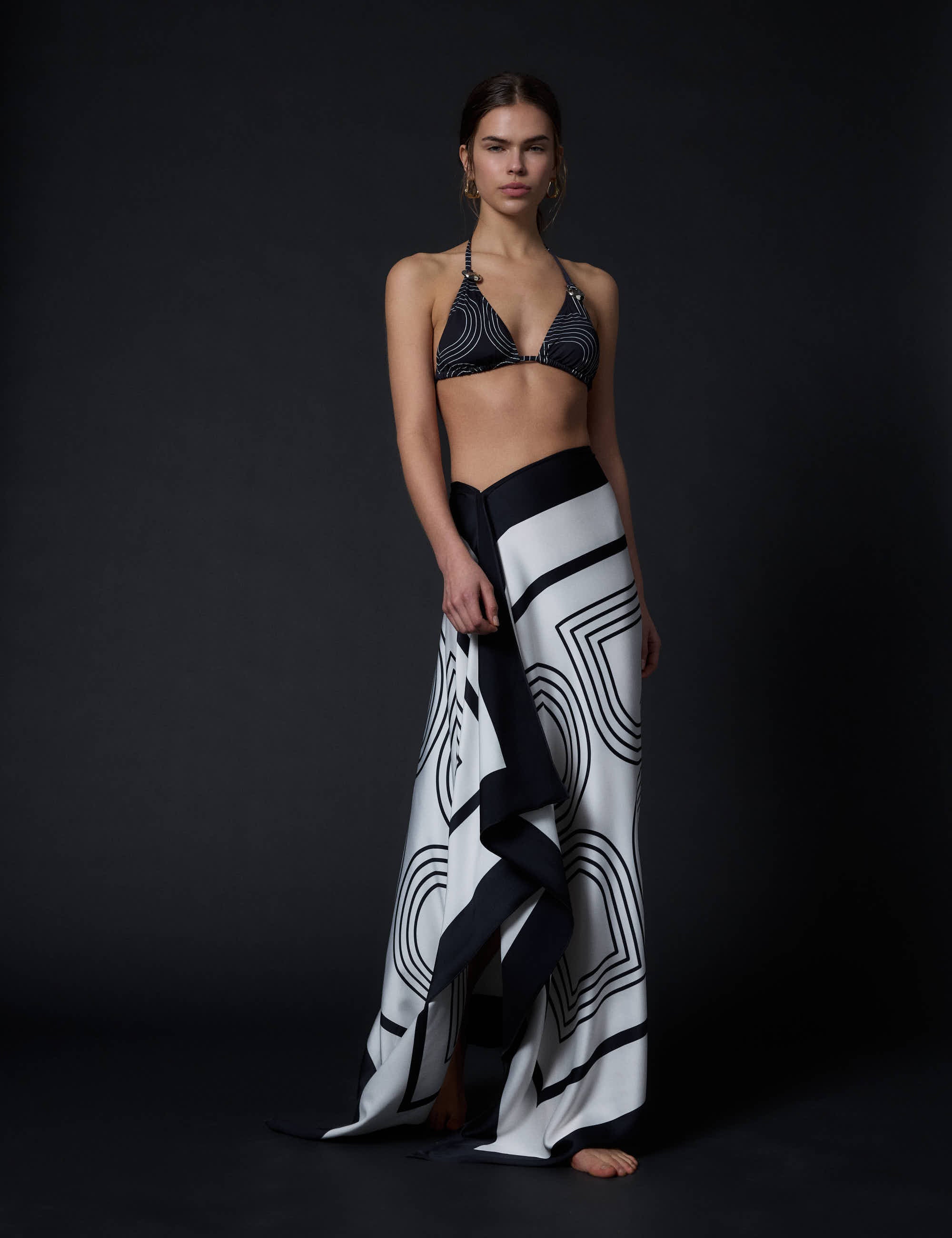 DAY Birger ét Mikkelsen SARY- FLUID VISCOSE Scarf 190303 Black