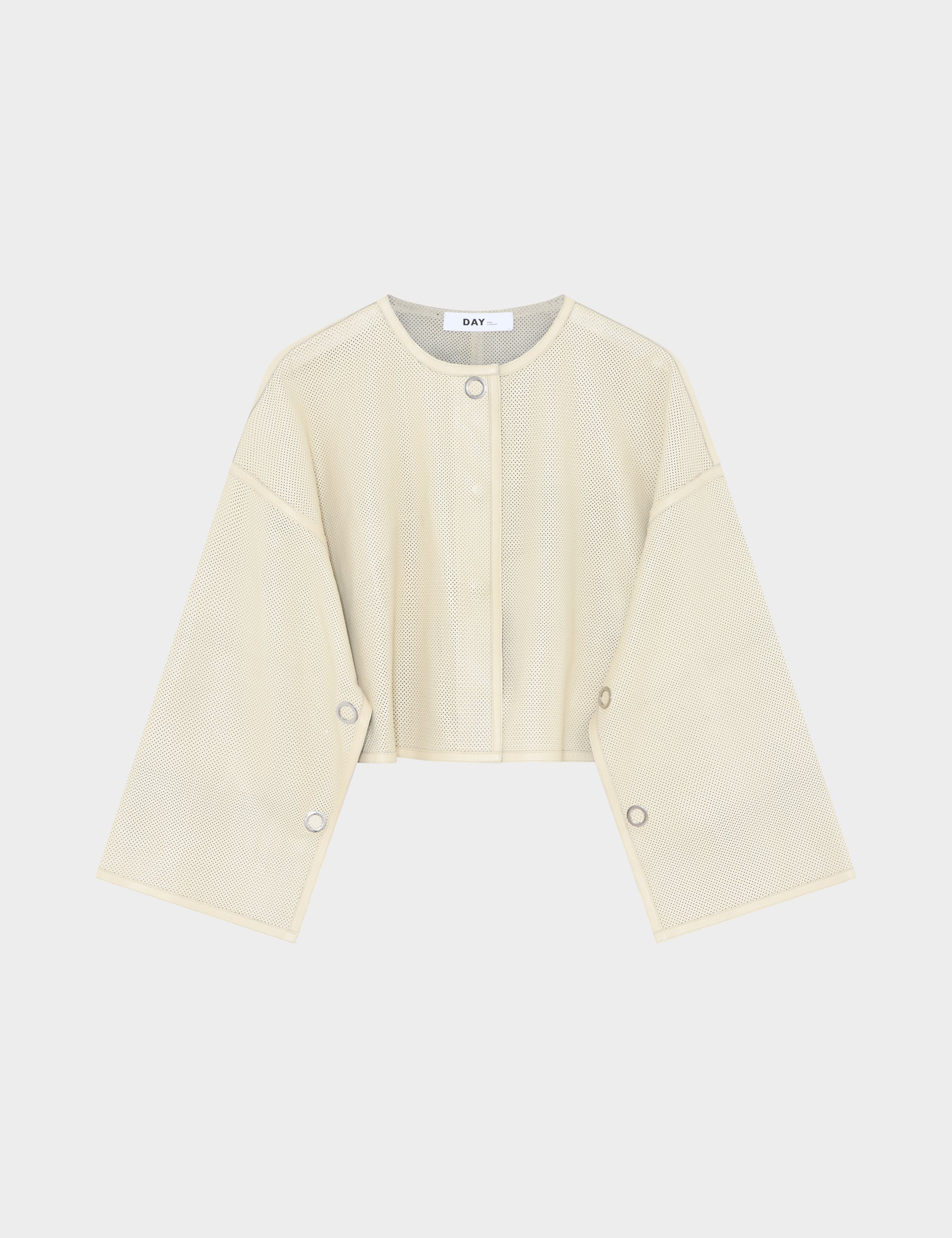 Sally Perforated Leather PISTACHIO SHELL Sally perforated leather pistachio shell