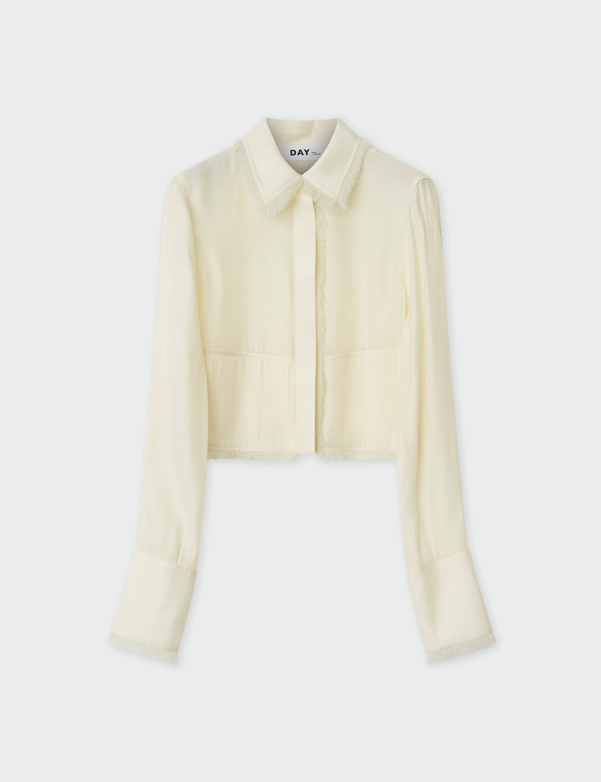 DAY Birger ét Mikkelsen Shania - Sheer Fringes Shirts & Blouses 110515 LEMON ICING