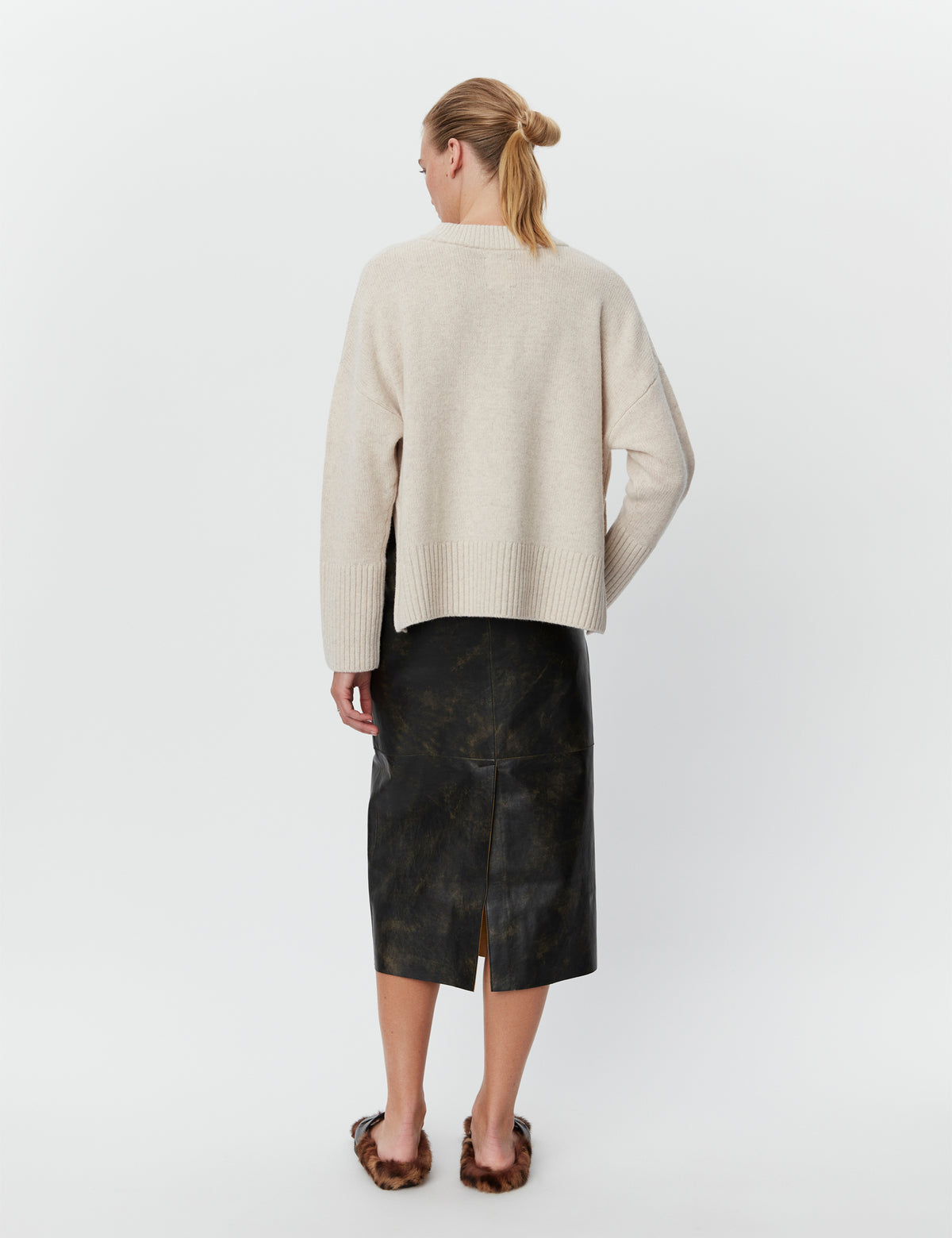 DAY Birger ét Mikkelsen Sherry - Soft Lamb Pullover 500002 CREME MELANGE