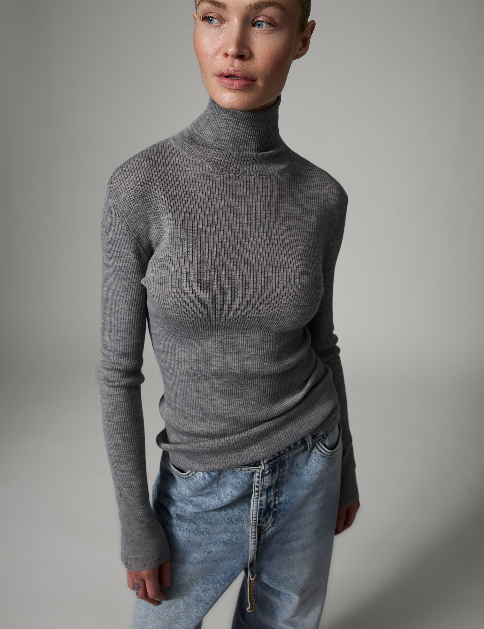 DAY Birger ét Mikkelsen Sierra - Daily Elements Pullover Pullover 500006 Medium Grey Melange