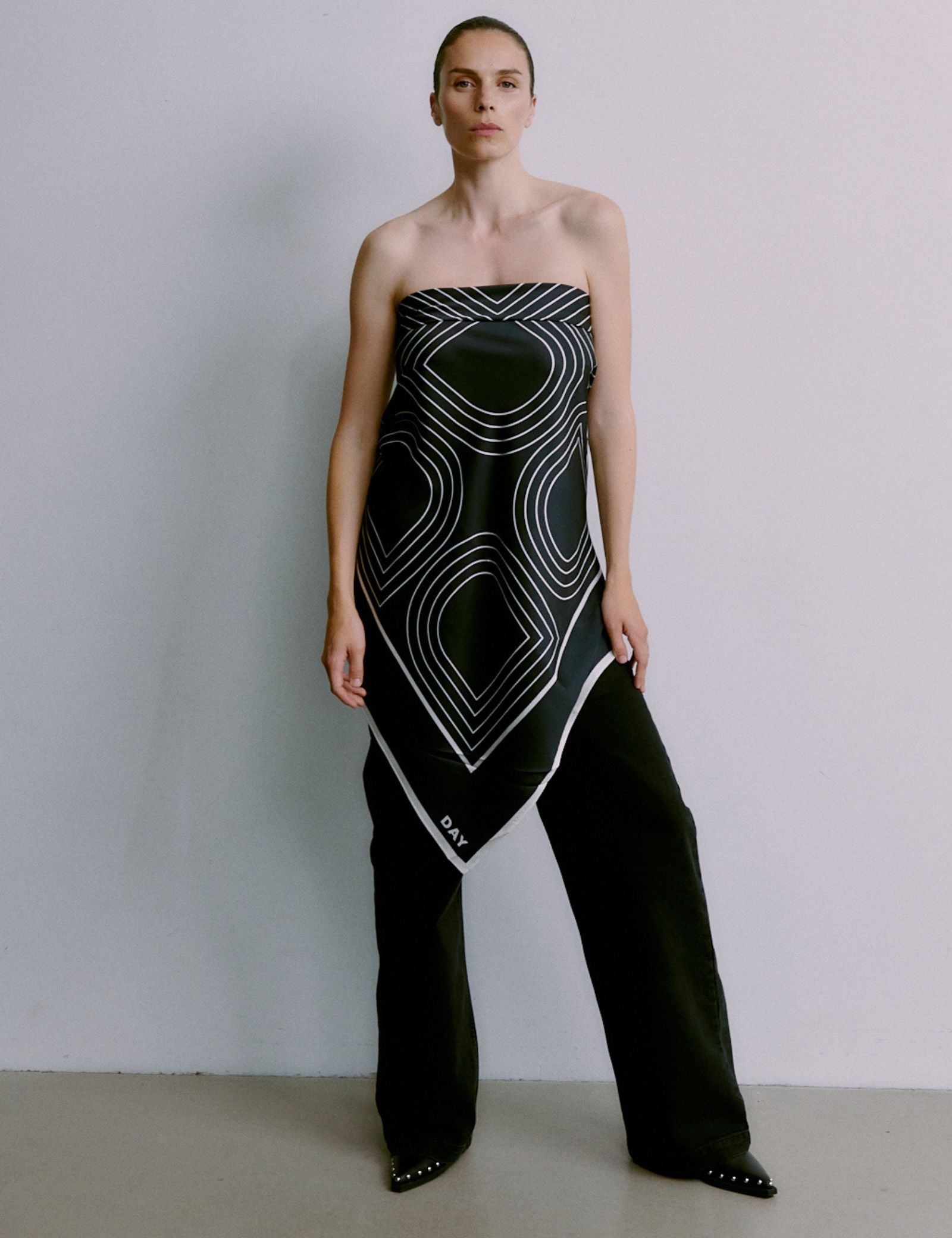 DAY Birger ét Mikkelsen Sille - Daily Scarf Scarves 190303 BLACK