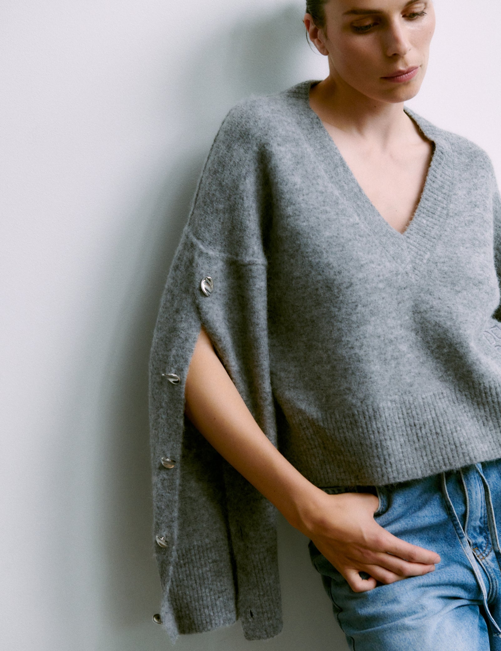 DAY Birger ét Mikkelsen Solange - Cozy Days Pullover 500056 GREY MELANGE