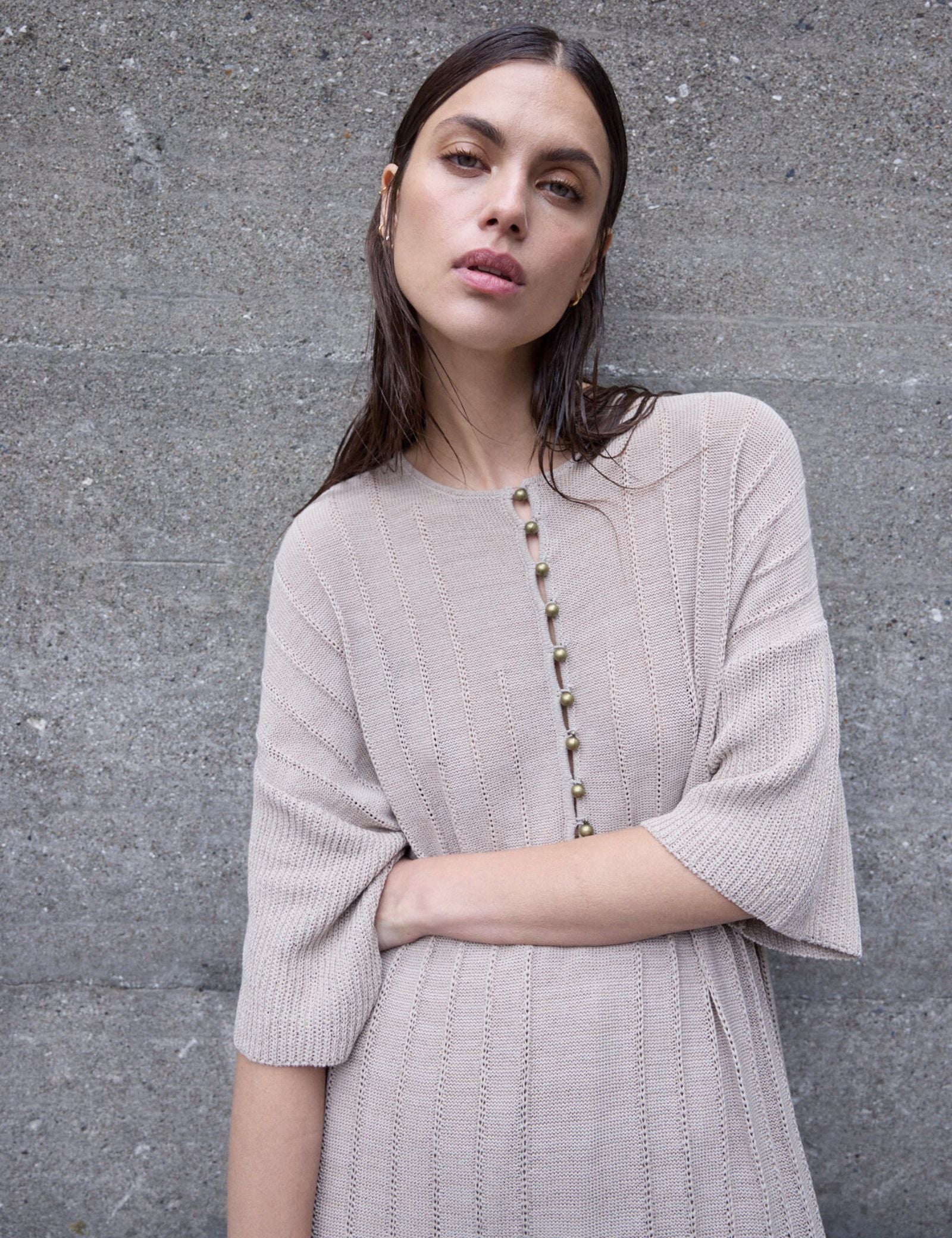 DAY Birger ét Mikkelsen Stellan - Summer Linen Dress 161407 COBBLESTONE