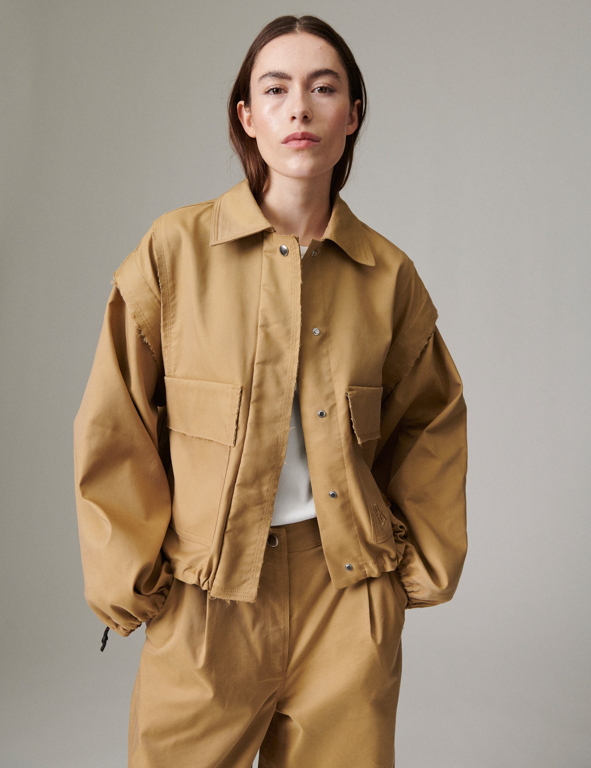 DAY Birger ét Mikkelsen Stevens - Canvas Deluxe - Jacket Jacket 170836 ECRU OLIVE