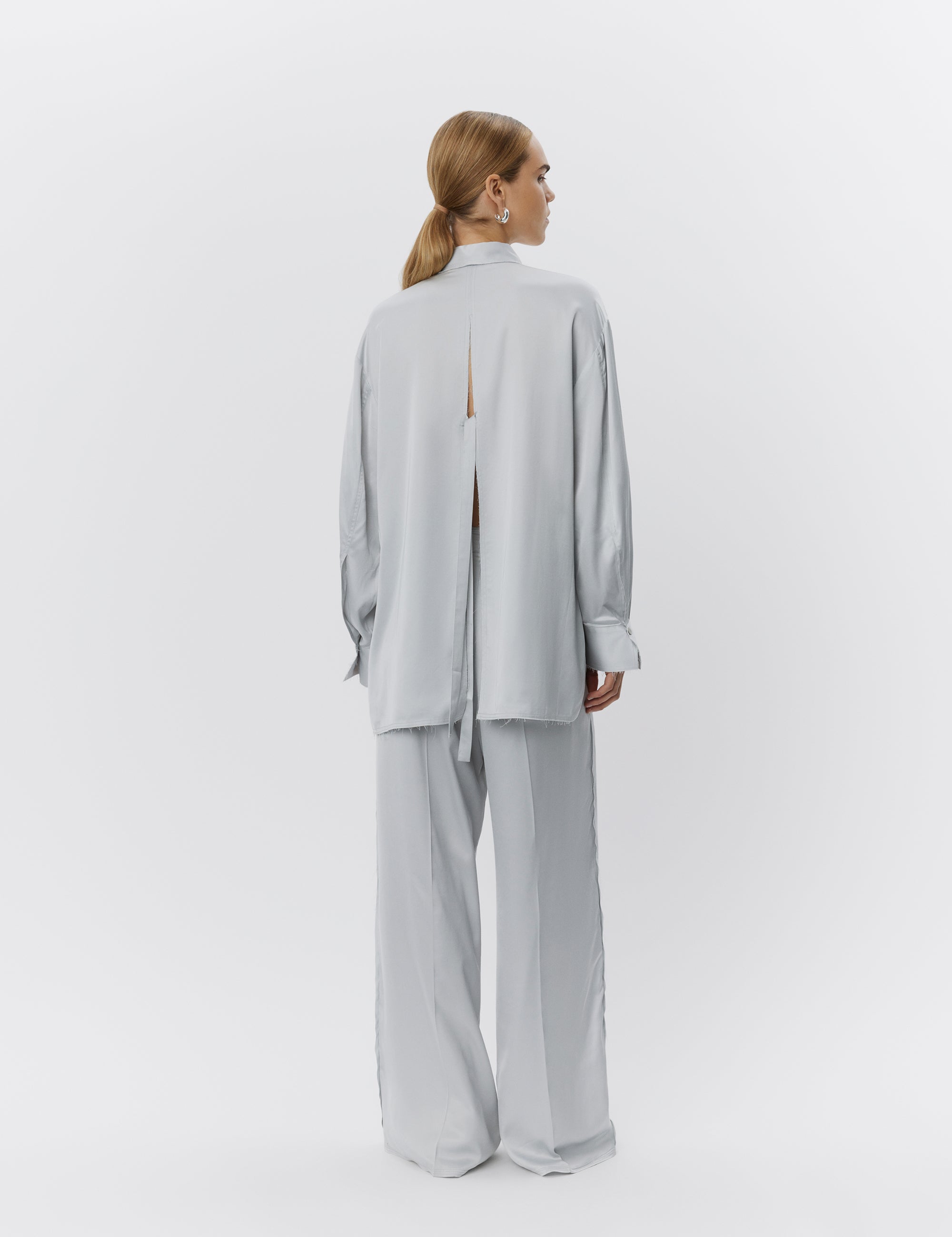 DAY Birger ét Mikkelsen Strong - Fluid viscose Shirts & Blouses 144206 PEARL BLUE