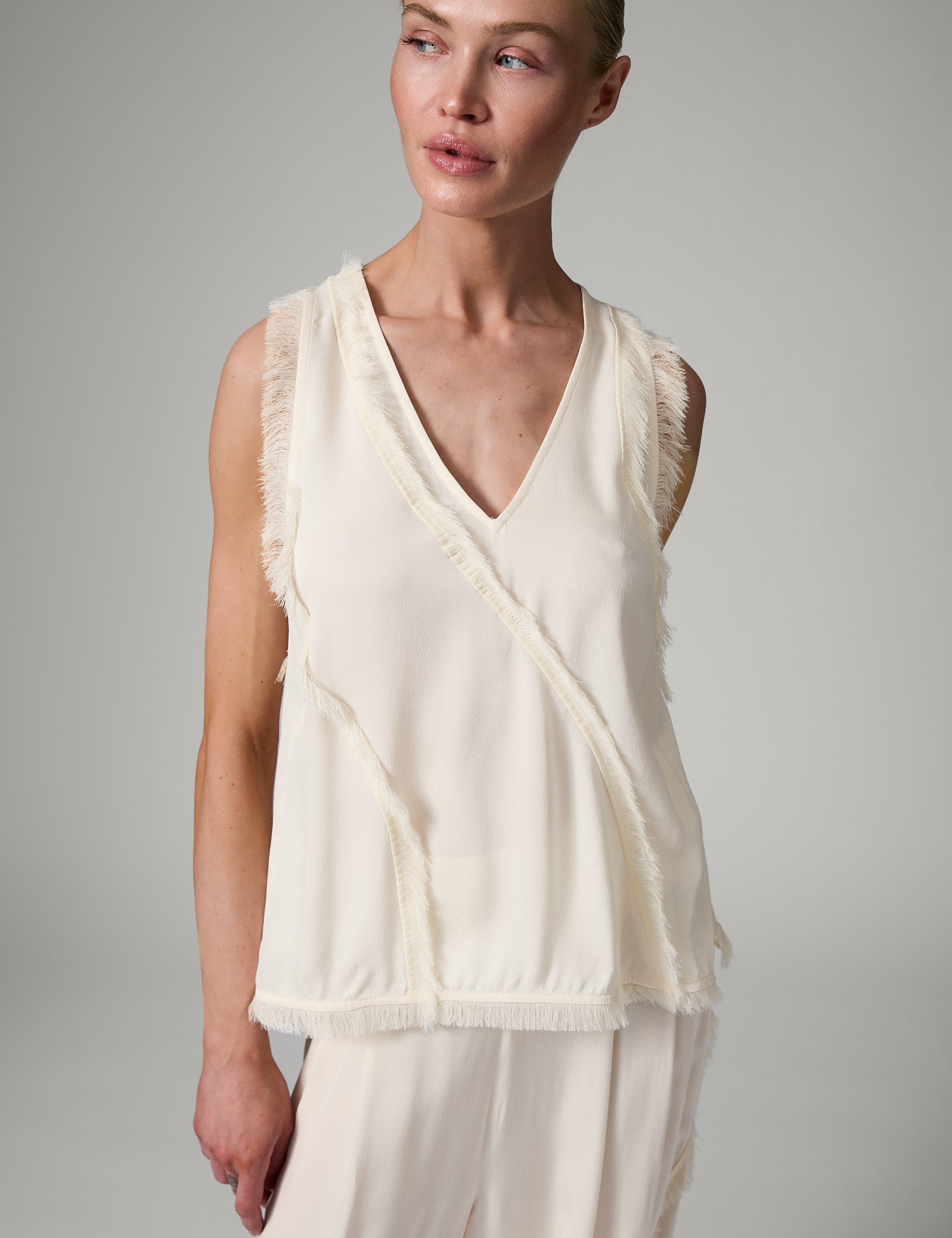 DAY Birger ét Mikkelsen Tally - Matte Crepe Tops & T-Shirts 110605 Jet Stream