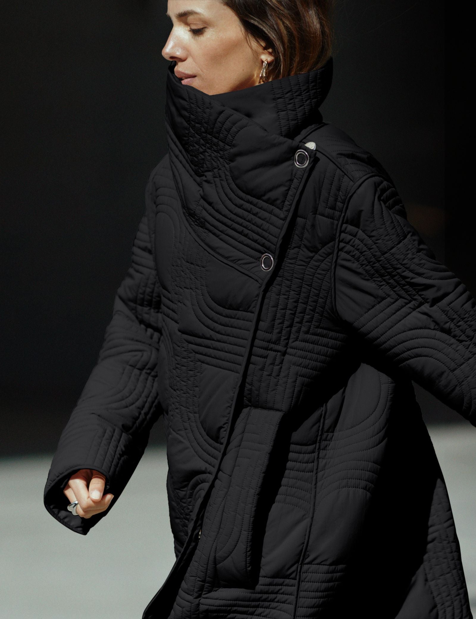 DAY Birger ét Mikkelsen Teme - Rhombus Quilt Jacket 190303 BLACK