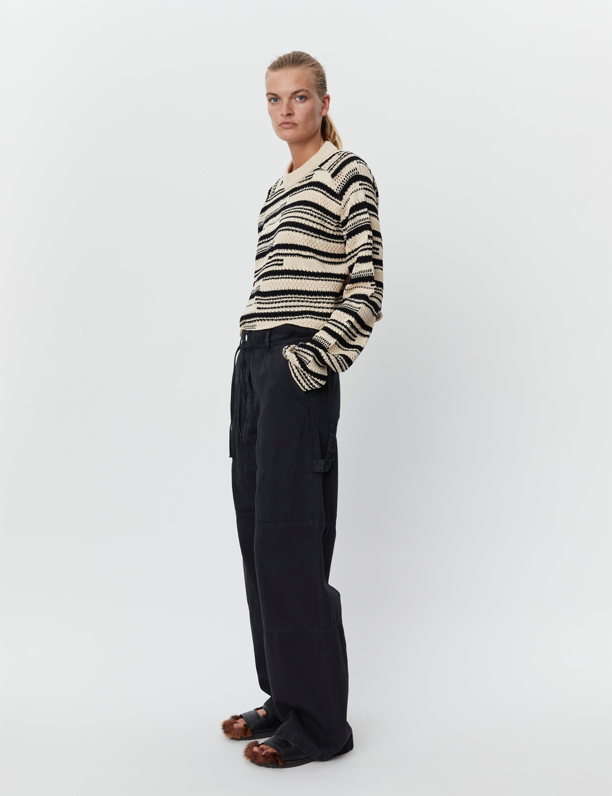 DAY Birger ét Mikkelsen Thorpe - Canvas Twill Pants 190303 BLACK