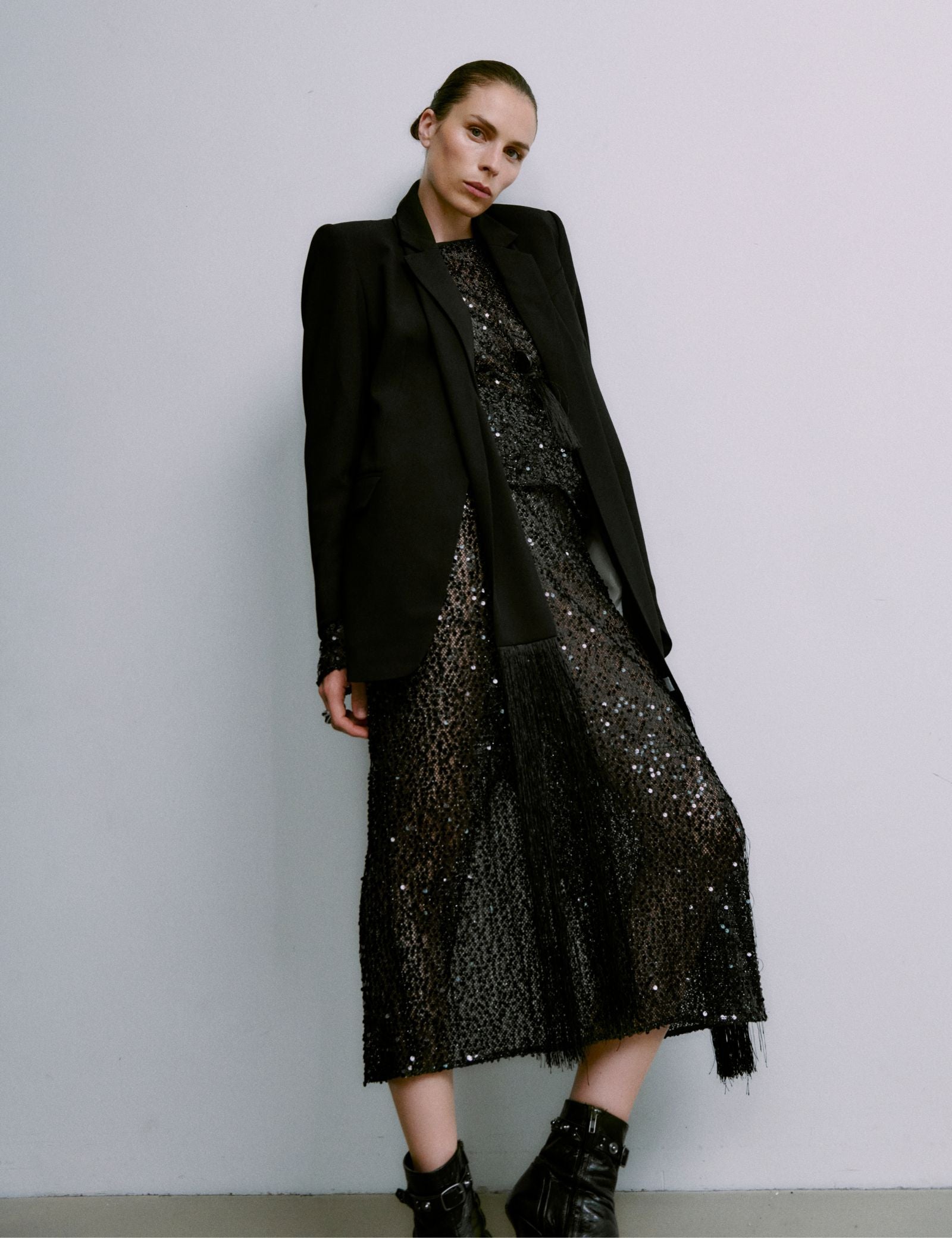 DAY Birger ét Mikkelsen Tulli - Shimmering Night Skirt 190303 BLACK