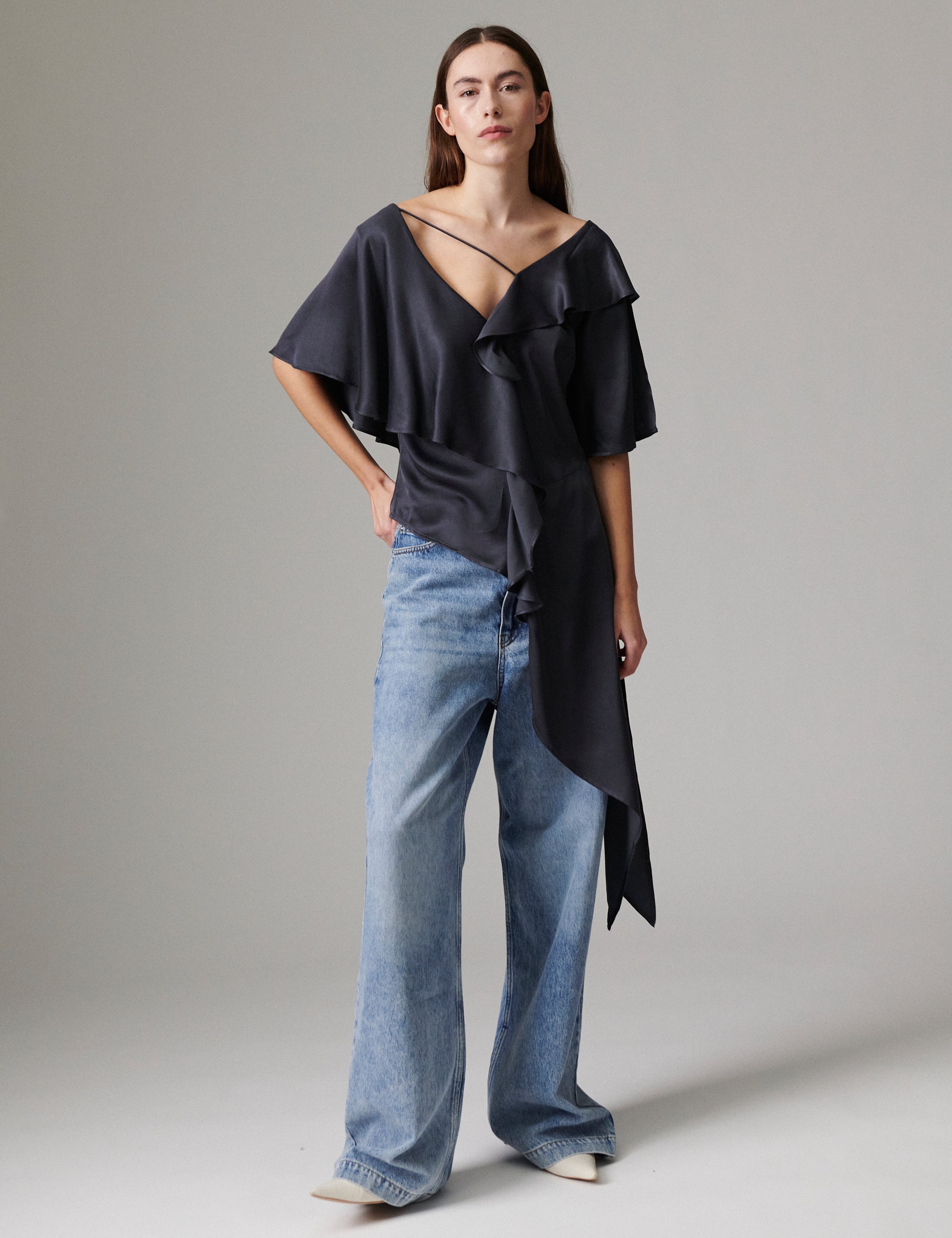 DAY Birger ét Mikkelsen Valor - Silky Touch - Blouse Blouse 194104 EBONY