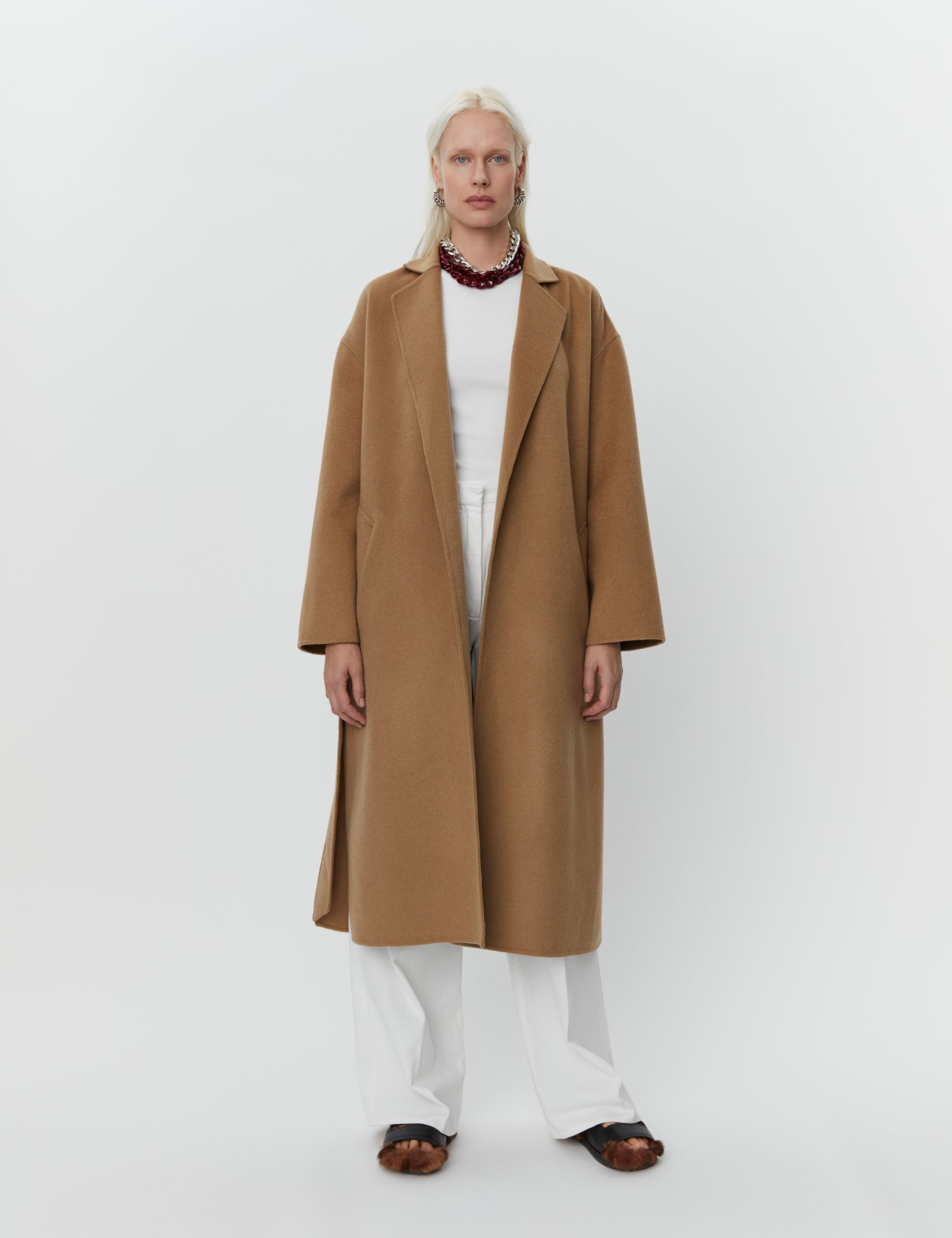 Double sided wool coat hotsell