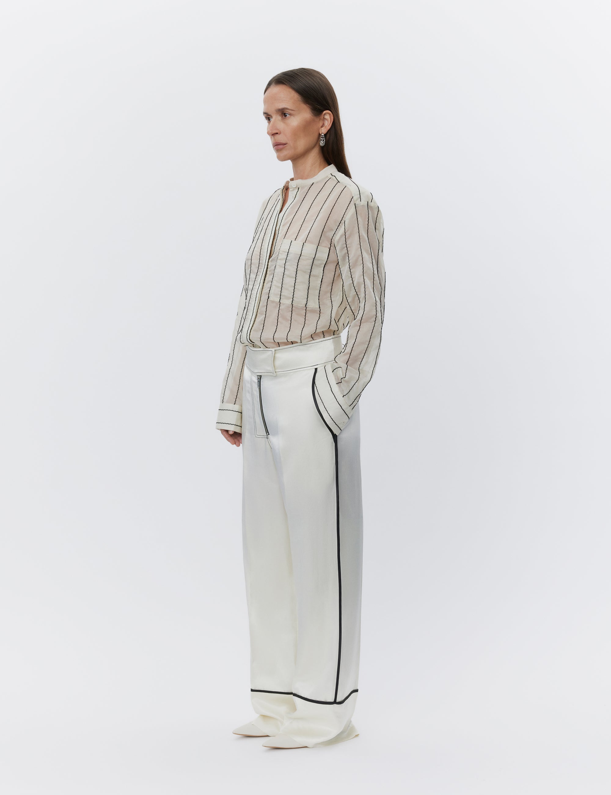 DAY Birger ét Mikkelsen Yrsa - Sheer Stripe Shirts & Blouses 120110 Pistachio Shell