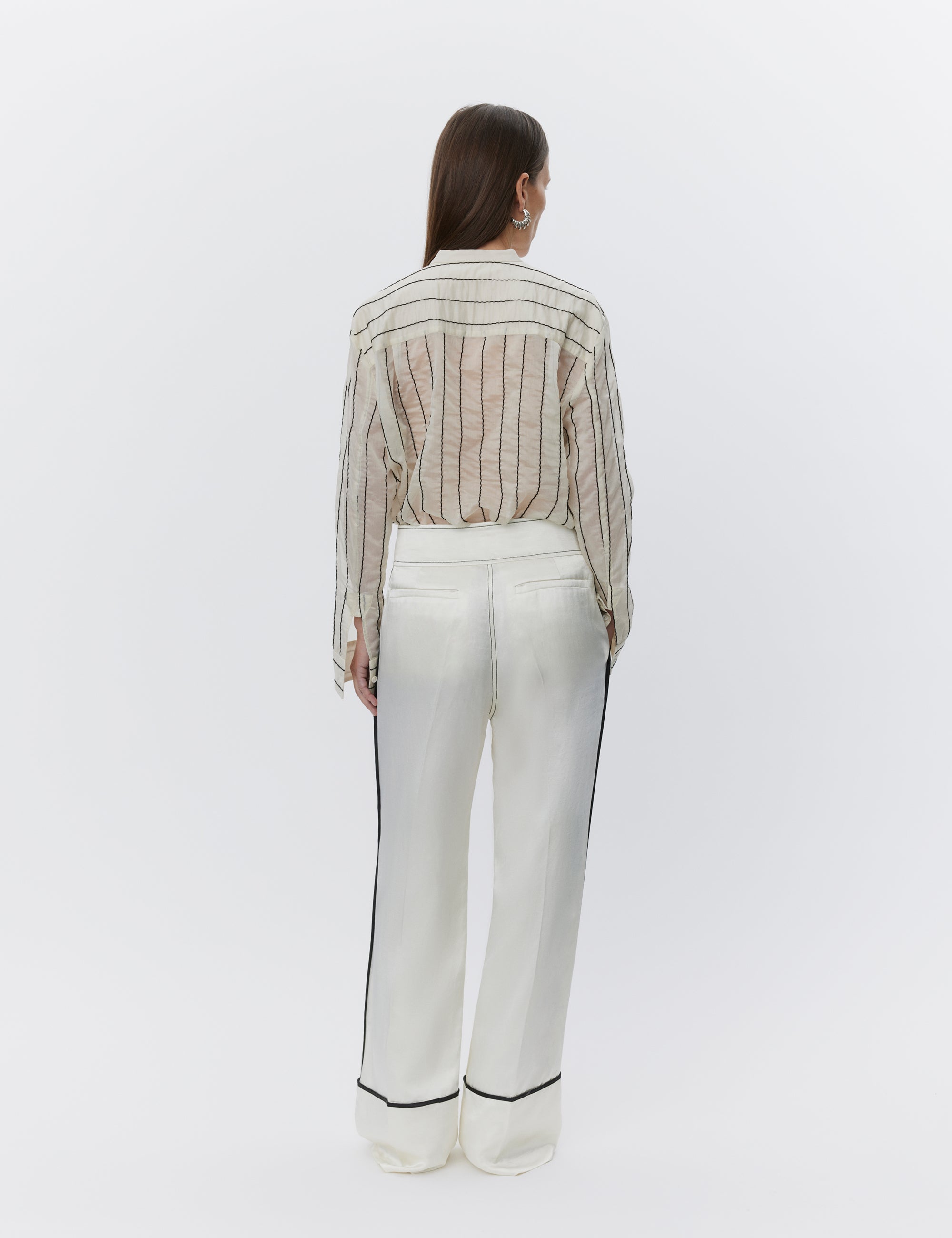 DAY Birger ét Mikkelsen Yrsa - Sheer Stripe Shirts & Blouses 120110 Pistachio Shell